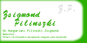 zsigmond pilinszki business card